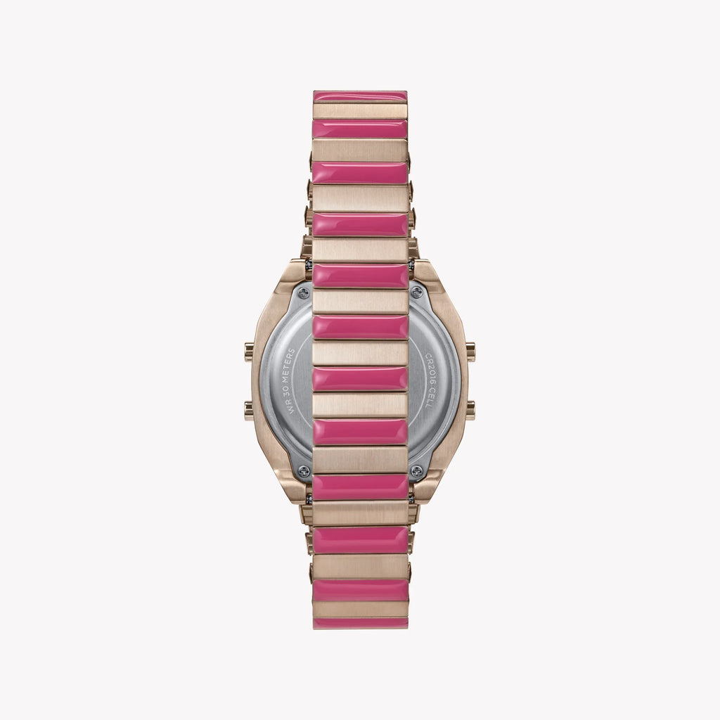 Timex Women's Rose Gold-Tone Watch, Pink Accents | T80