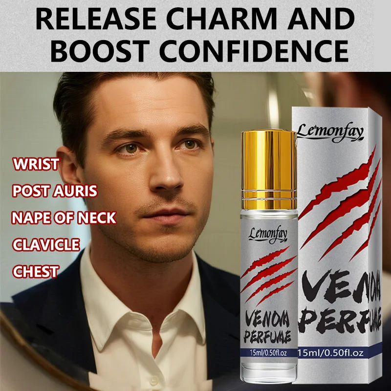 Lemonfay Venom Perfume Oil . 15ml Long-Lasting Bold Fragrance for Men, Portable Roll-On Attraction Scent