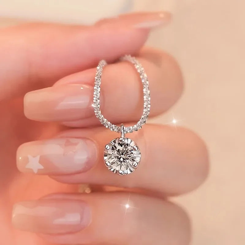1Pc Exquisite Fashionable Necklace Zirconia Necklace for Women's Festival Party Jewelry Accessories Gift