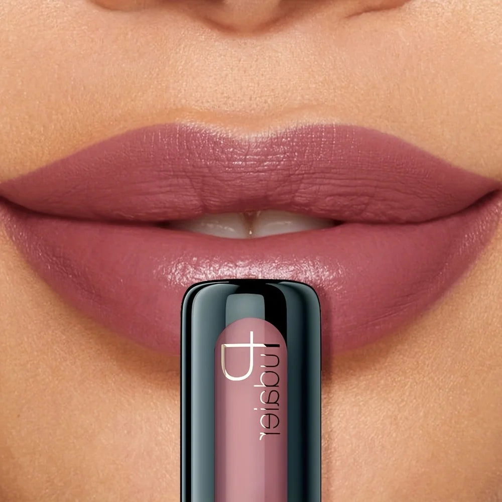 1pc Matte Velvet Lip Gloss, Highly Saturated Liquid Lip Mud, Non-Stick Long Lasting, All Skin Tones Compatible,Mother's Day Gift
