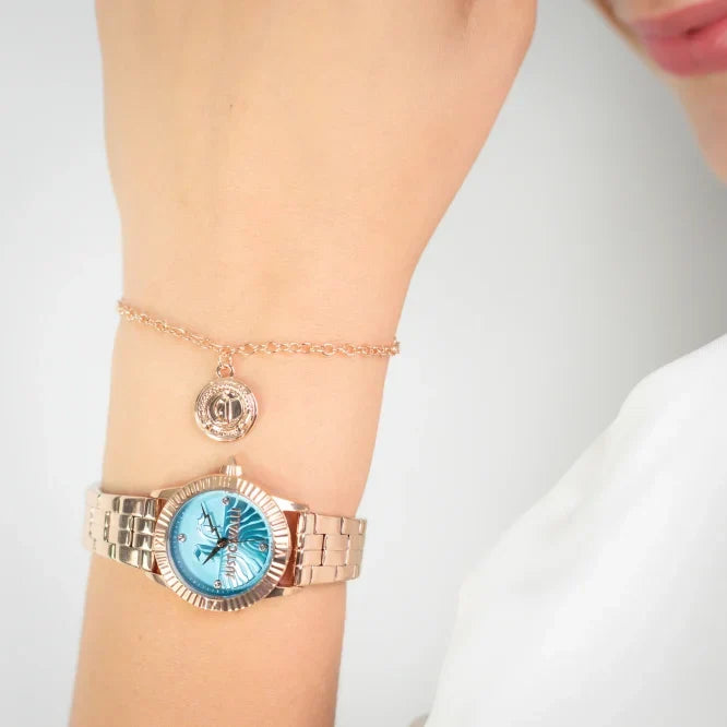 Just Cavalli Women's Rose Gold Watch, Blue Dial | Jc1l328m0065-2