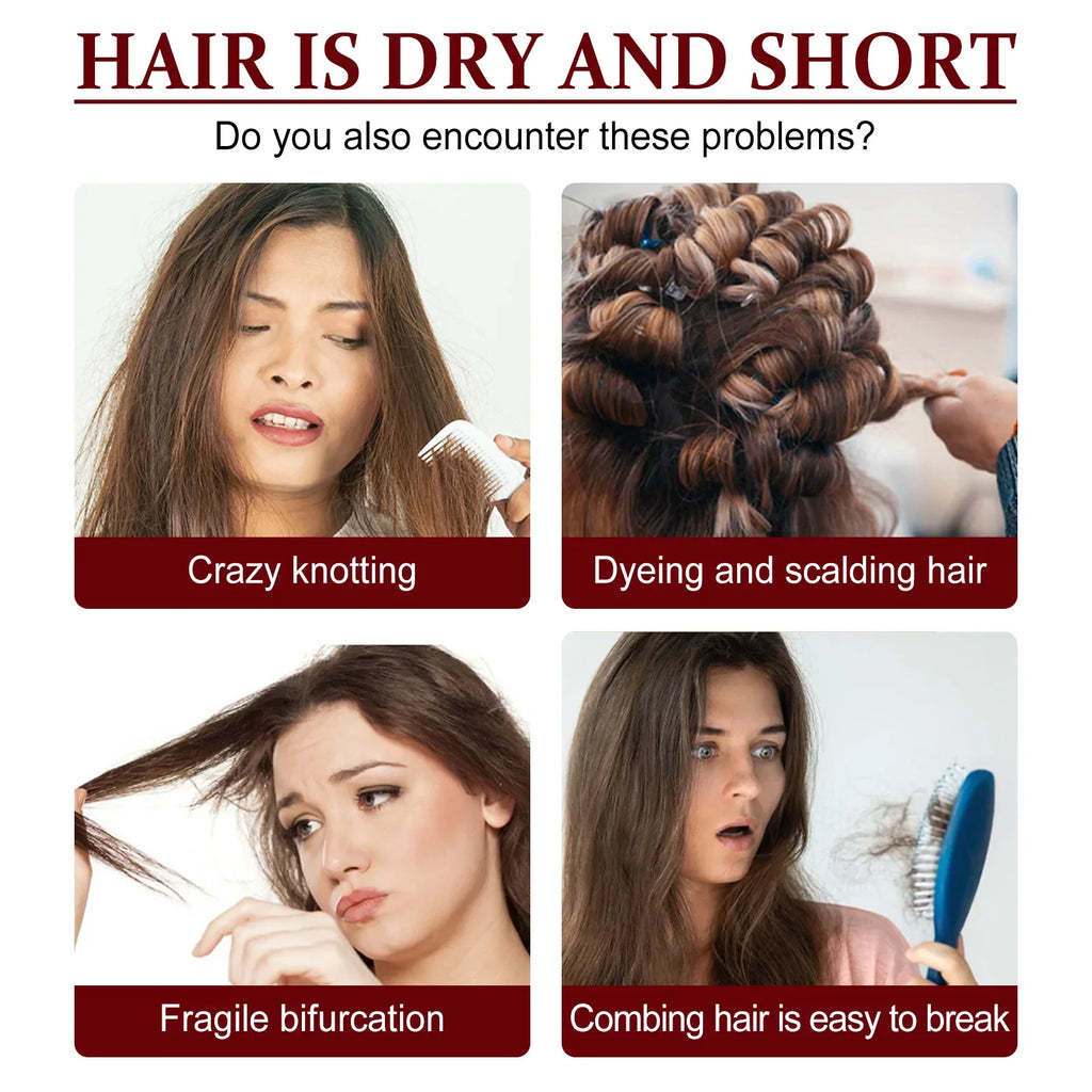 EELHOE Smooth Hair Conditioner Keratin Treatment Professional Straightening Curly Leave-in Repair Damaged Hair Nourishing Serum