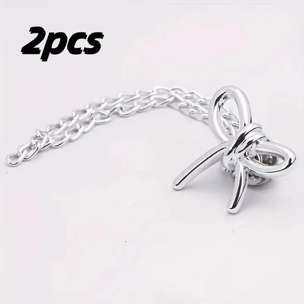 Women'S Adjustable Clothes Clips with Butterfly Decorations - Instant Sleeve Shortening, Suitable for Shirts, Dresses, Pants
