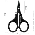 1set Titanium Coating Stainless Steel Fishing Scissor Plier Cut PE Braid Line Cutter Plies Carp Outdoor Fishing Accessories Tool