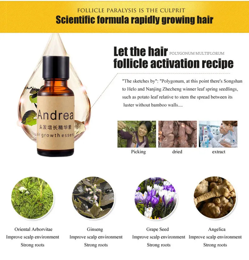 1/3pcs Andrea Hair Care Essence Hair Care Beauty 20ml
