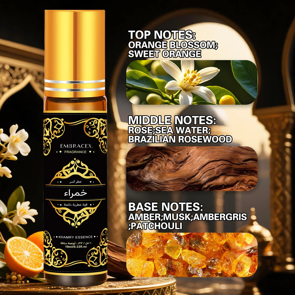 10ml Khamry Essence Essential Oil  خمراء Roller Fragrance Perfume Oil Eid al-Fitr Gift Long Lasting Scent Car Air Freshener