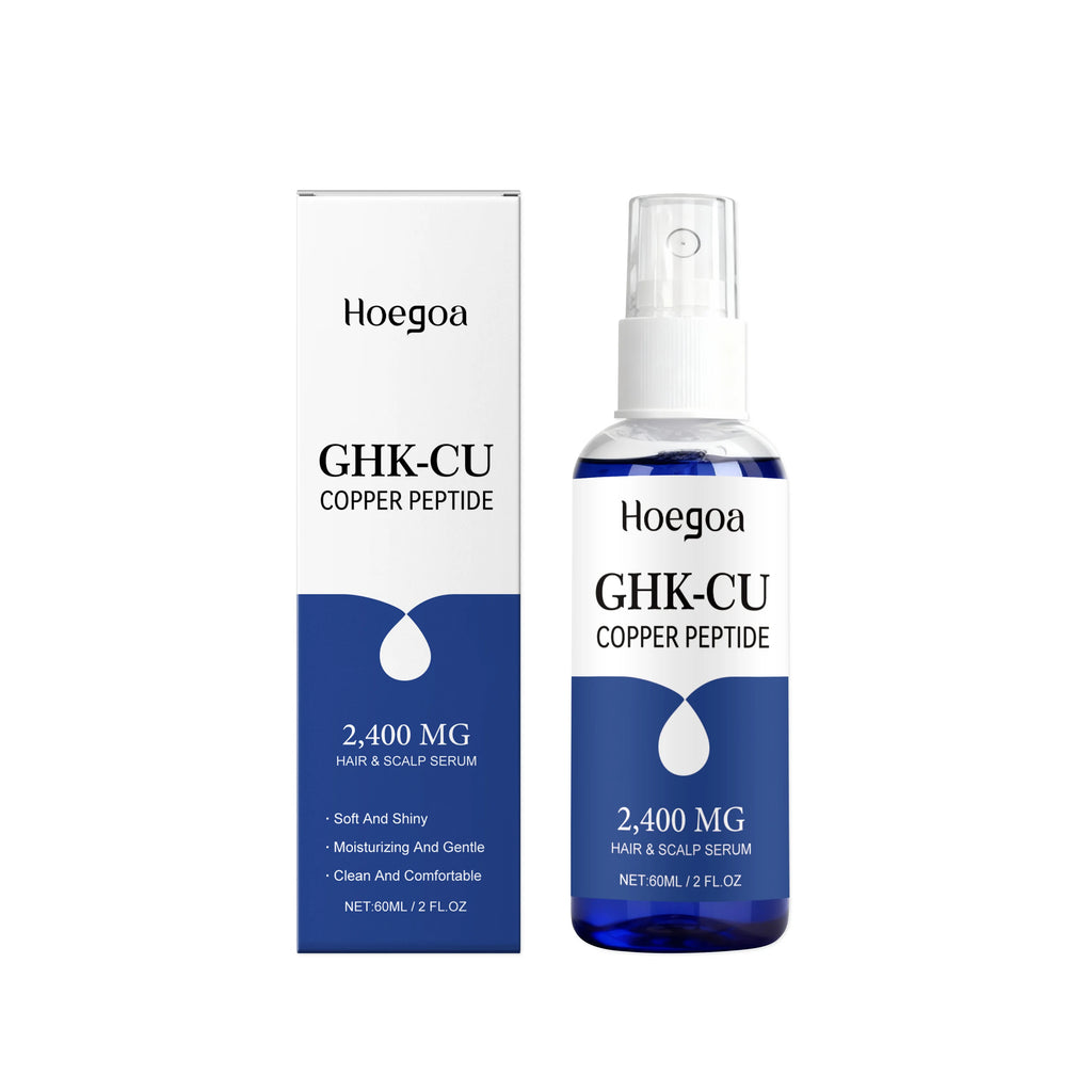 Copper peptide hair and scalp serum, lightweight, moisturizing, refreshing, non-greasy, everyday care essence