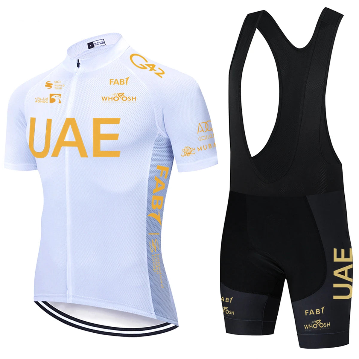 UAE Cycling Jersey Set 2026 Man's Team Short Sleeve Cycling Clothing MTB Bike Uniform Maillot Ropa Ciclismo Summer Bicycle Wear