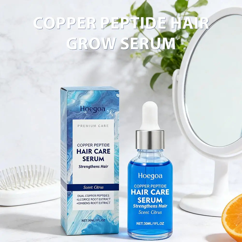 Hair Care Serum Blue Copper Peptide Serum Treatment Damaged Hair Repair Copper Peptide Hair Scalp Care Essence Products