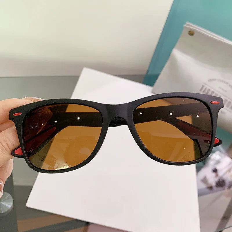 Anti Glare Night Vision Sunglasses PC Frame Male Driving Eyewear Outdoor Sports Sun Goggles