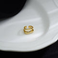 1Pc Ear Cuff Earrings Non-Piercing Double Layer Cuff Ear Clip Earring for Women Fake Cartilage Simple Y2K Jewelry New