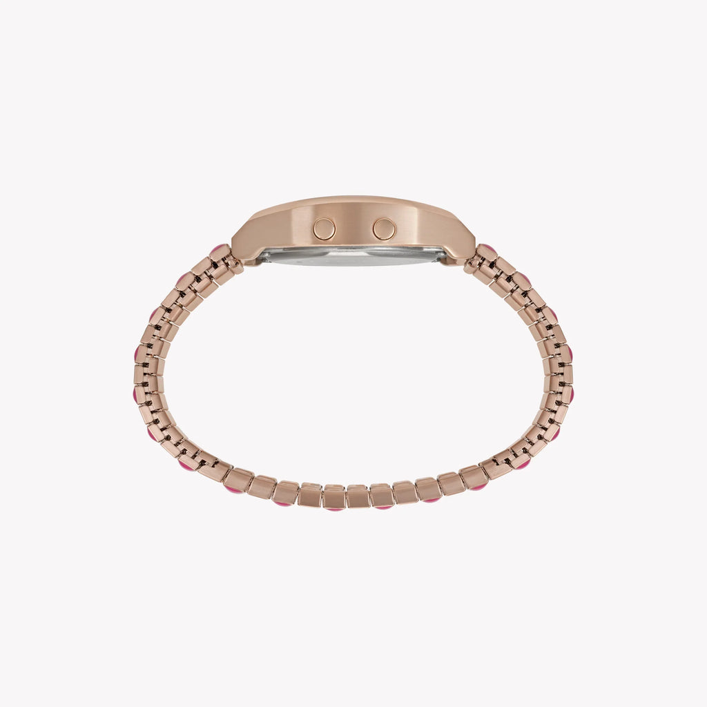 Timex Women's Rose Gold-Tone Watch, Pink Accents | T80