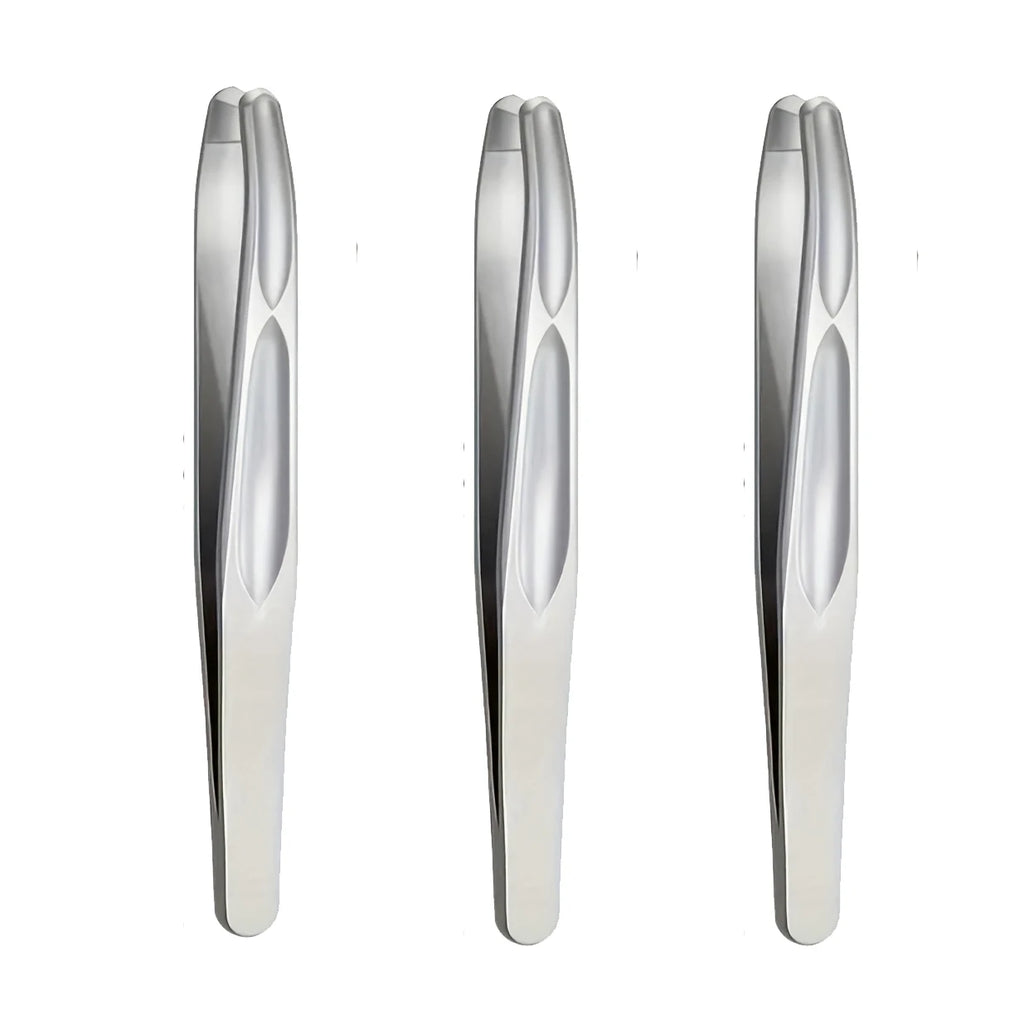 Stainless Steel Round Head Tweezers Eyebrow Tweezers Hair Removal Tweezers Suitable for Men and Woman Gifts
